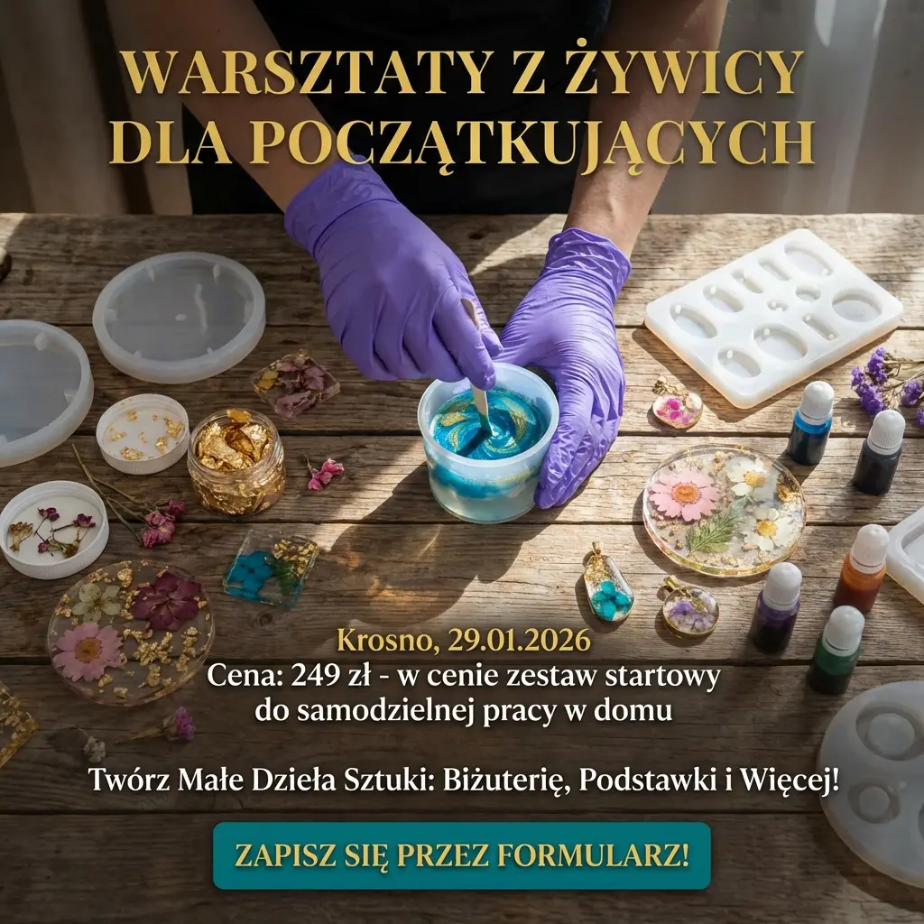 Praktyczne warsztaty z żywic epoksydowych Krosno 29.01.2026
